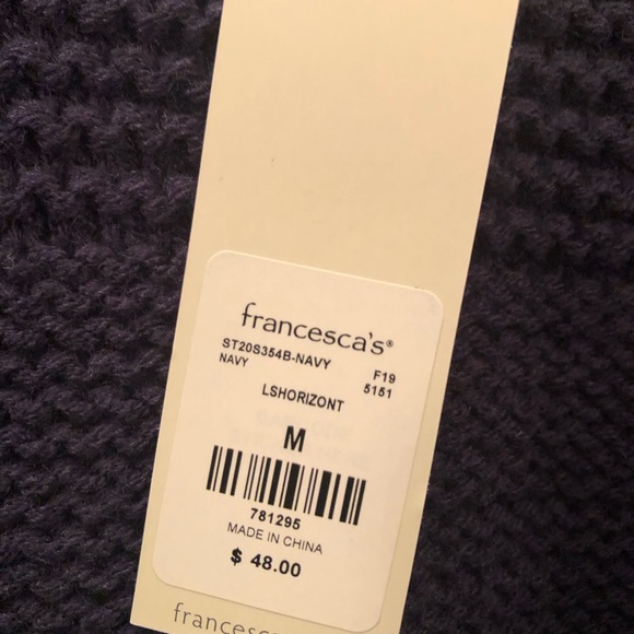 Francesca’s, Harper Heritage Lounge Cardigan, Cable Knit, Size: Medium - Picture 3 of 7